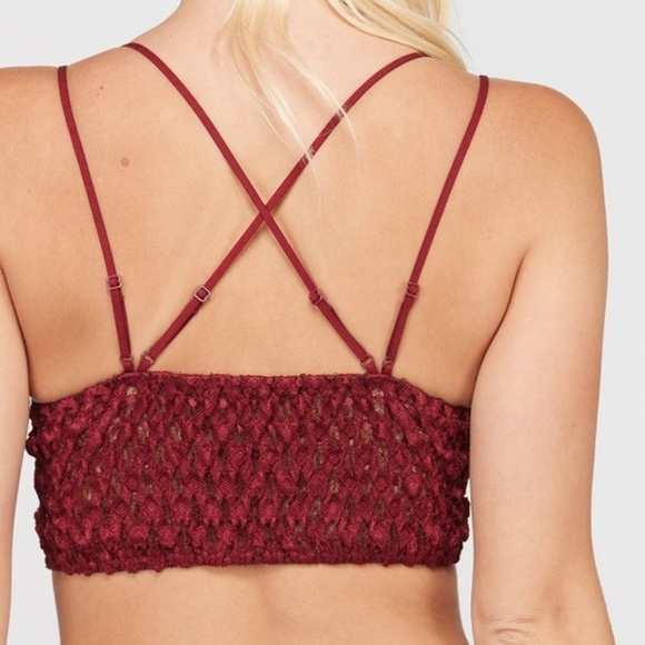 NEW Burgundy Lace Bralette - Picture 2 of 2